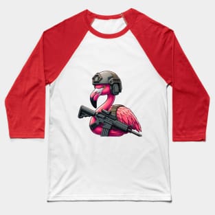 Tactical Flamingo Baseball T-Shirt